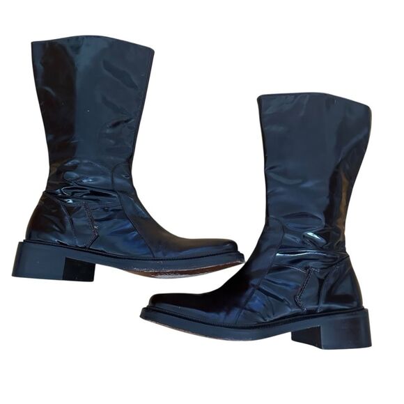 Cesare Paciotti Heroes Vintage Leather Square Toe Boots Size 8 Brown - Picture 3 of 11